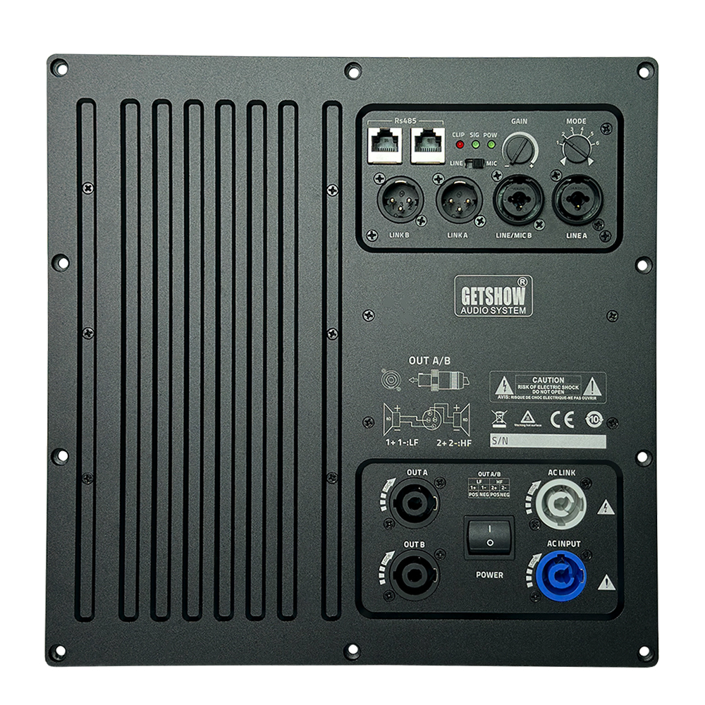 DSP3800 ETSHOW 800+400+400W 3 Way Amplifier Module 2.1 Satellite Home Theater Professional Speaker Plate Amplifier Class D with DSP